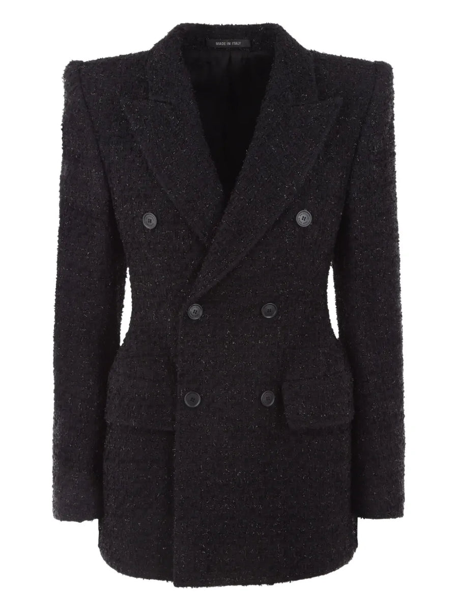 Hourglass tweed blazer