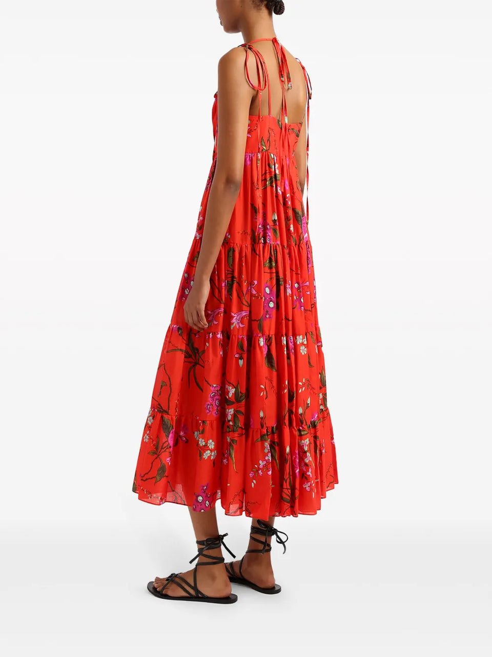 floral-print tiered dress