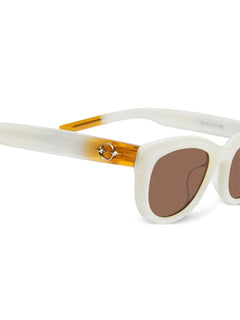 Monochrome cat-eye sunglasses