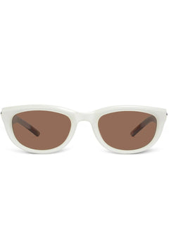 Monochrome cat-eye sunglasses