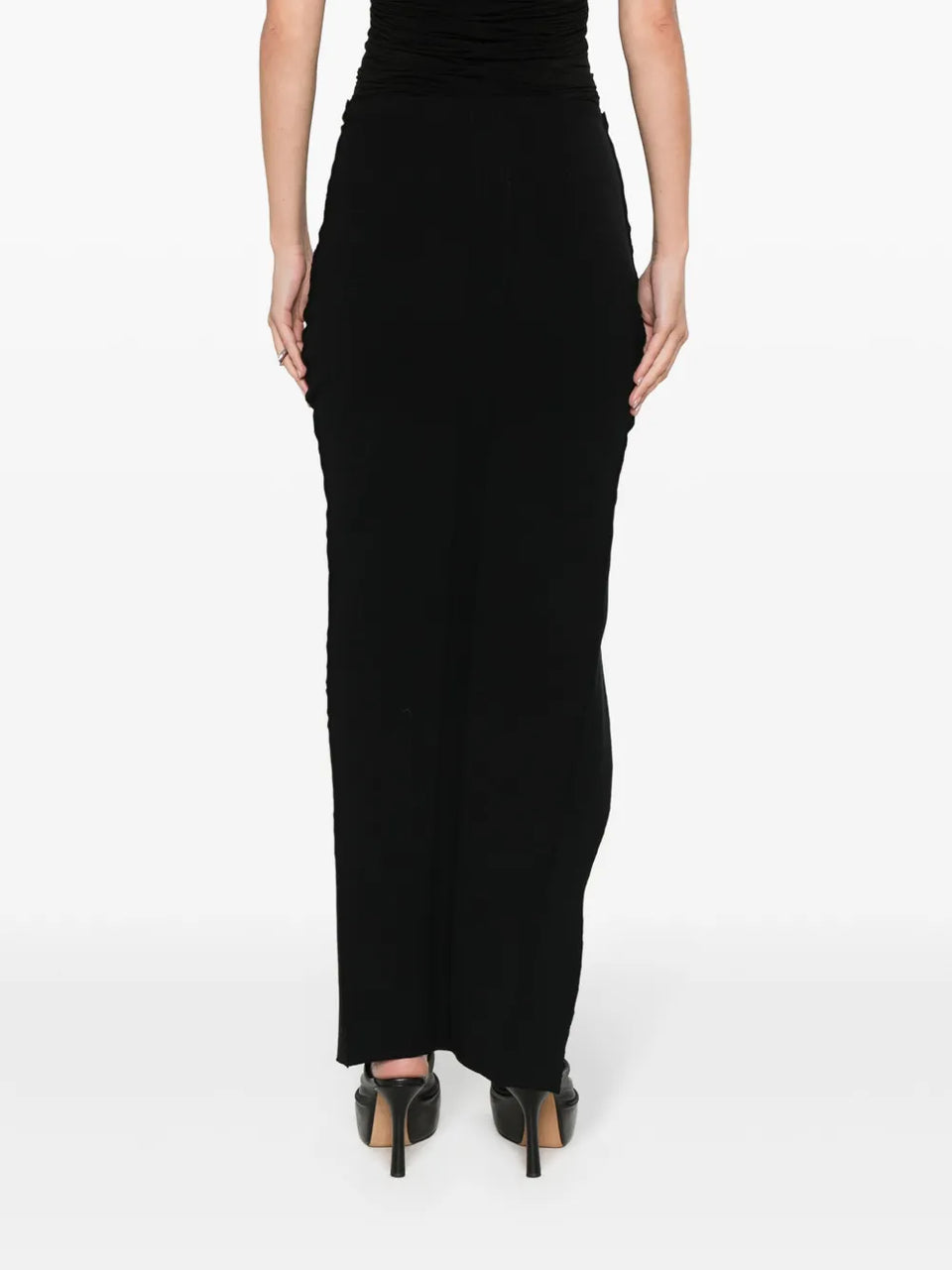 knitted midi skirt