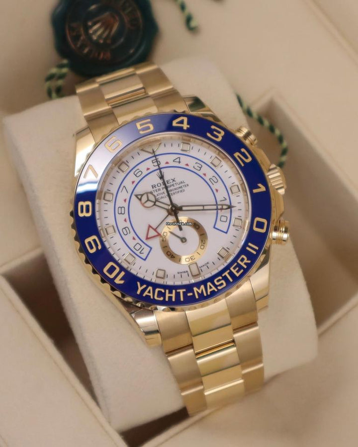 Rolex | Yacht-Master II | 116688-0002 | Yellow gold | 44 mm | Yellow gold | White | Automatic