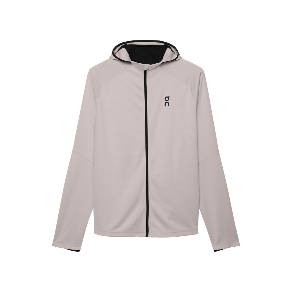 On Climate Zip Hoodie Silver