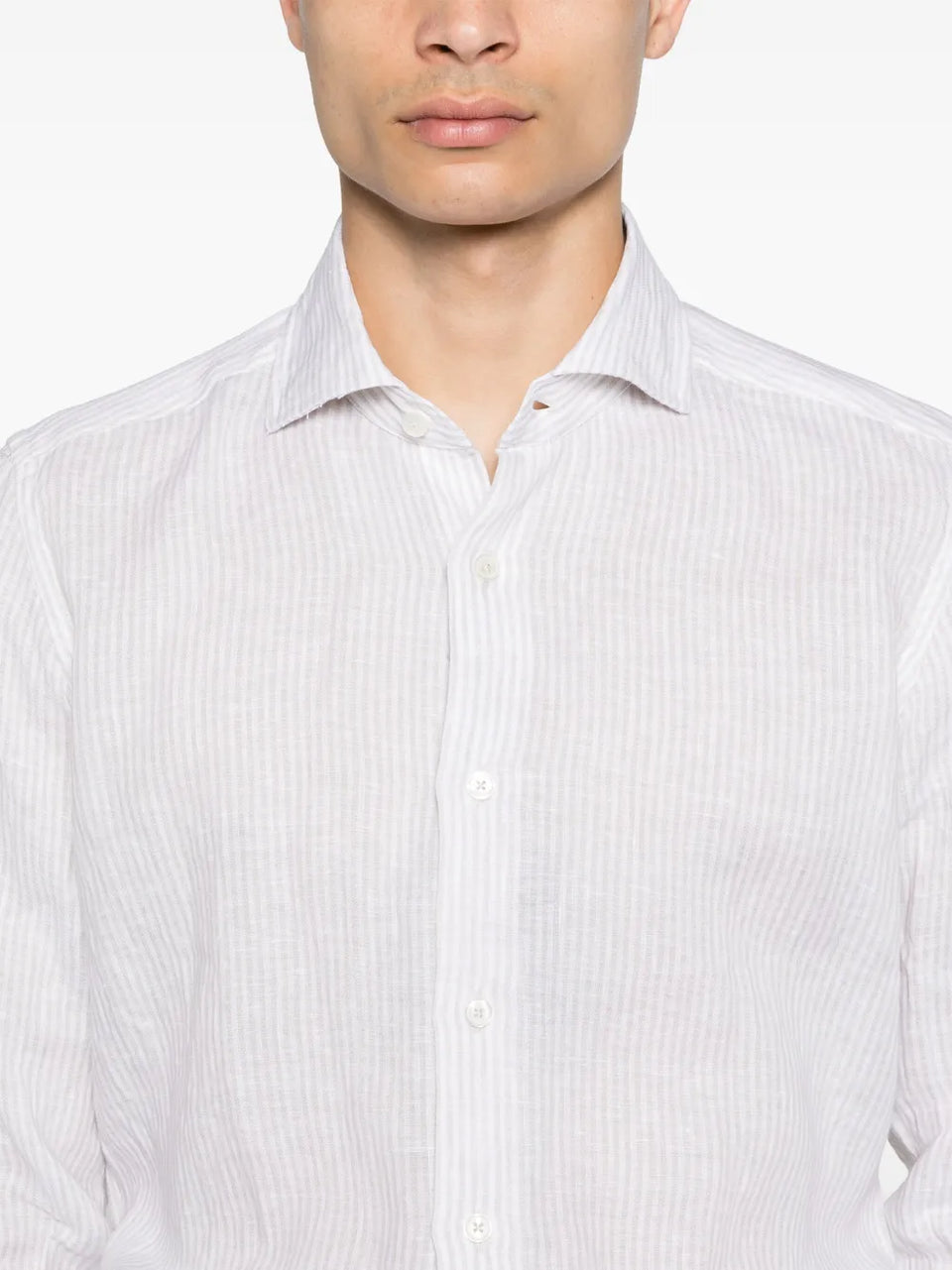 striped linen shirt