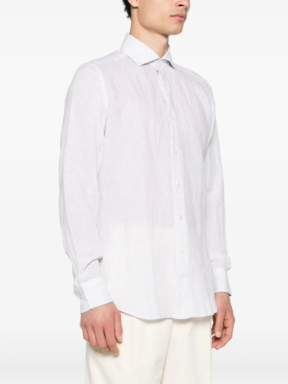 striped linen shirt