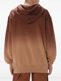 logo-embroidered gradient-effect Hoodie