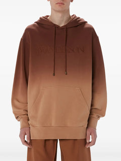 logo-embroidered gradient-effect Hoodie
