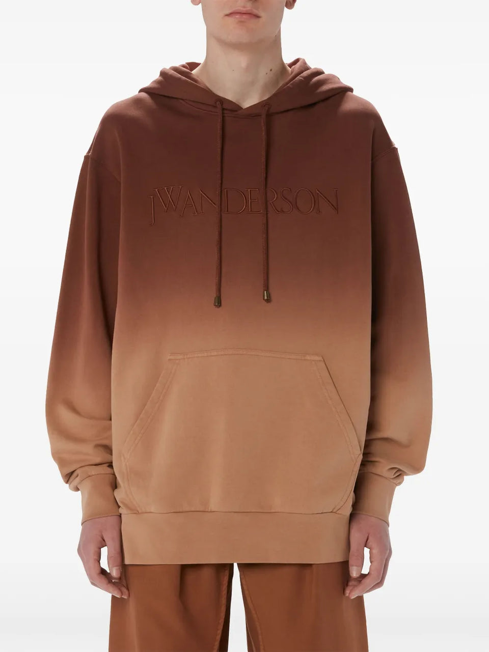 logo-embroidered gradient-effect Hoodie