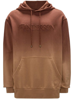 logo-embroidered gradient-effect Hoodie
