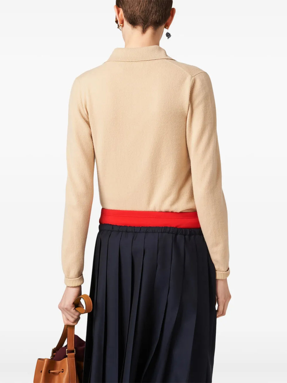 intarsia-knit logo cardigan