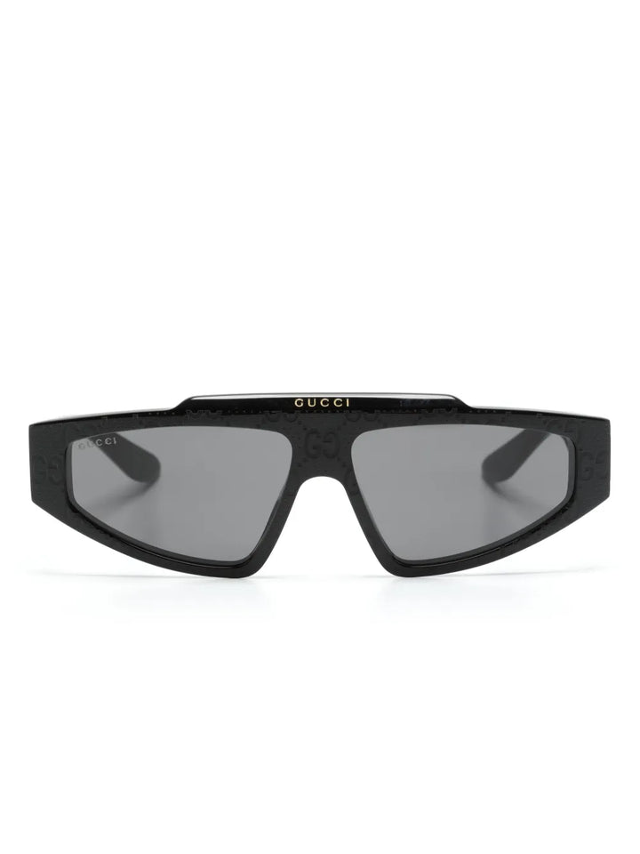 GG-supreme geometric-frame sunglasses