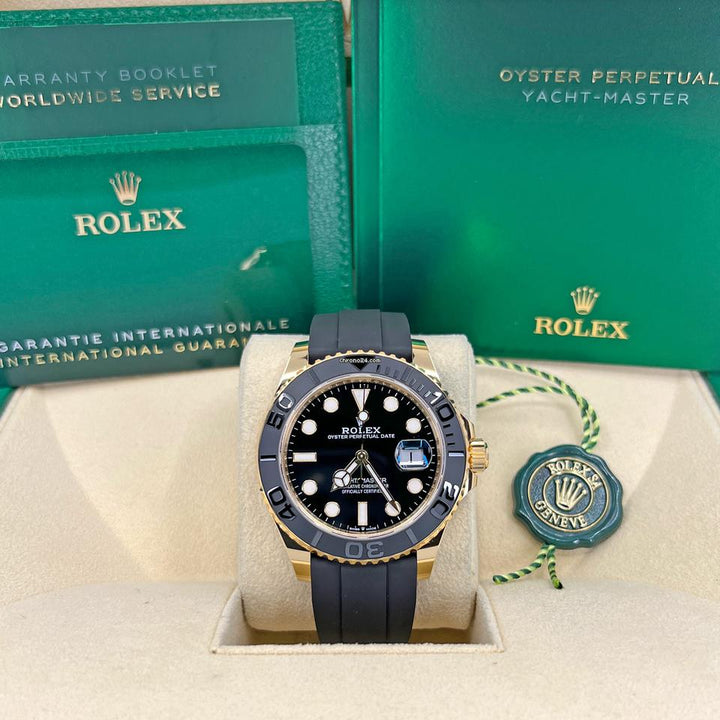 Rolex | Yacht-Master | 226658-0001 | Yellow gold | 42 mm | Rubber | Black | Automatic