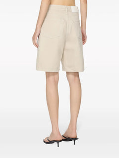 logo-patch cotton-blend shorts