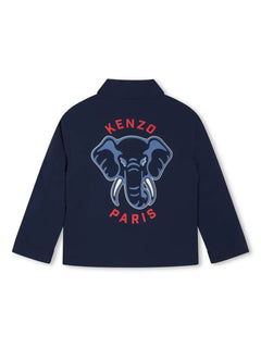logo-print coach jacket