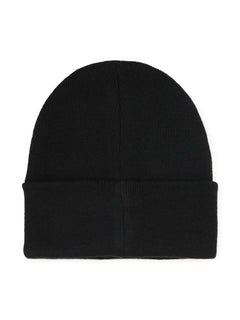 logo-detail ribbed-knit beanie