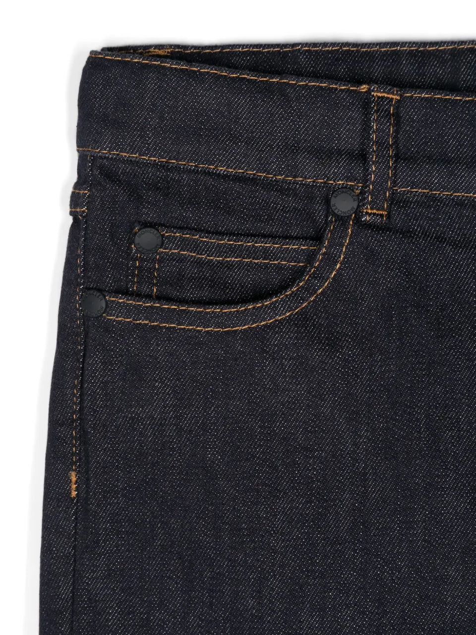 embroidered-logo jeans