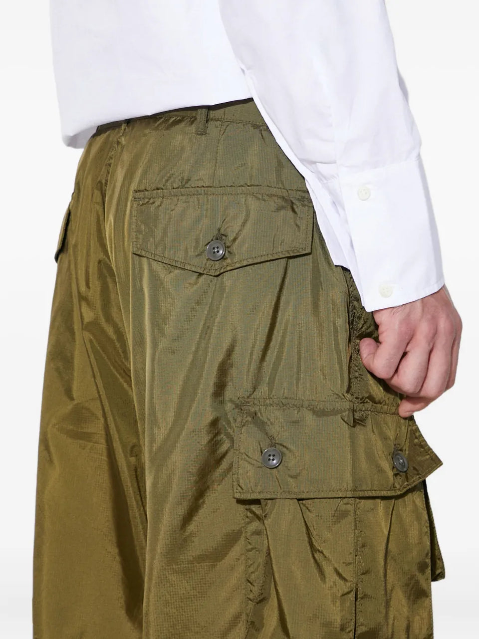 buttoned cargo shorts