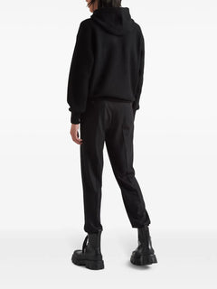 cashmere knitted zip-up Hoodie