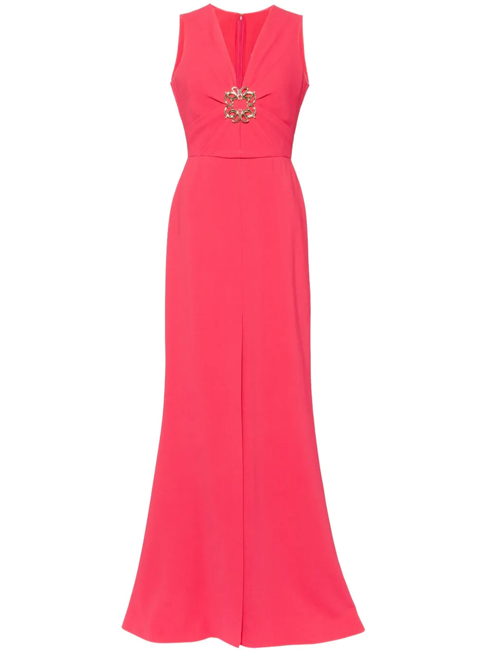 V-neck long dress