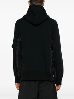 panelled drawstring Hoodie