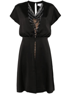rhinestone-embellished mini dress