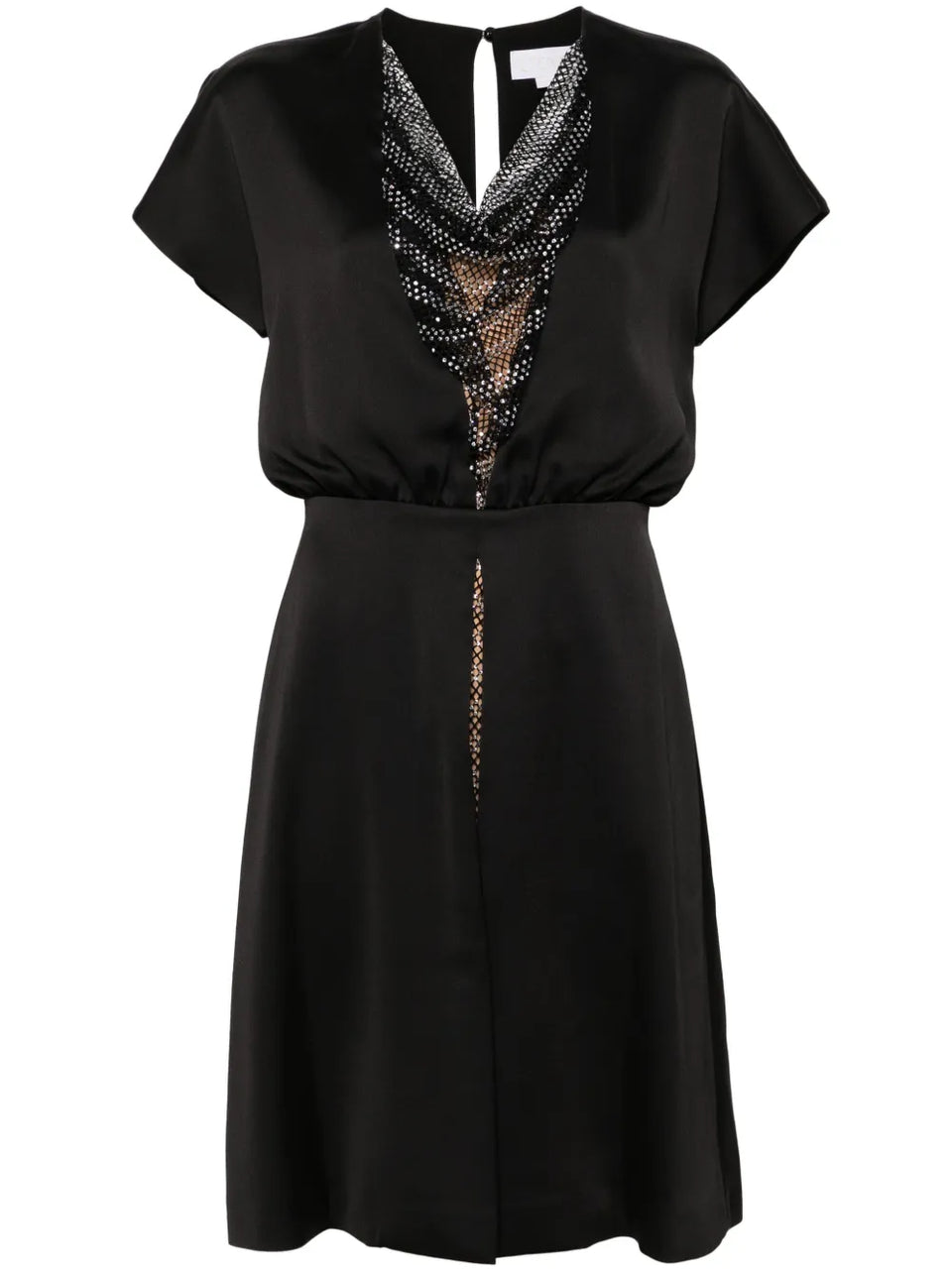 rhinestone-embellished mini dress