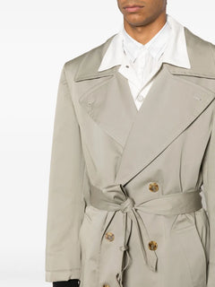 belted double-breasted coat