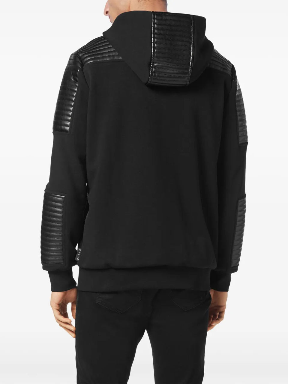 zip-up hooded jacket