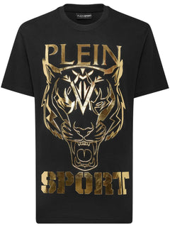 tiger-print round-neck T-Shirt