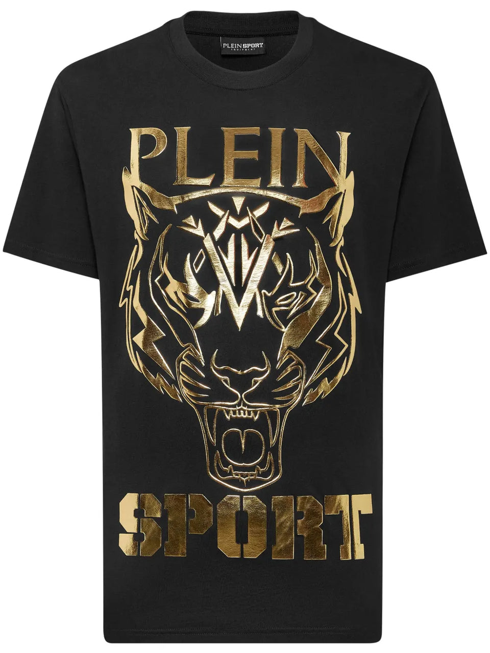 tiger-print round-neck T-Shirt
