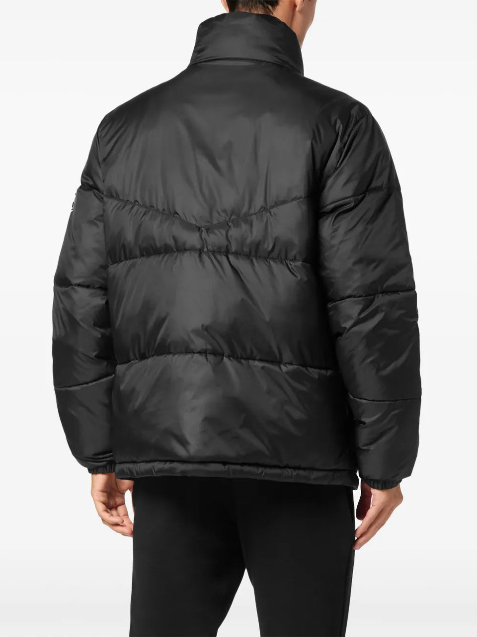 logo-patch puffer jacket