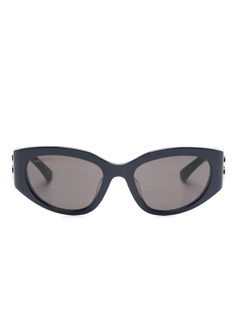Bossy oval-frame sunglasses