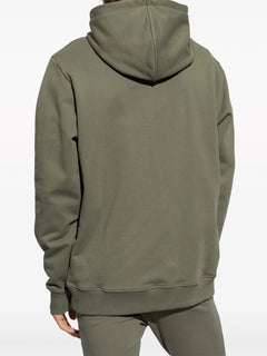 Logo Embroidered Drawstring Hoodie