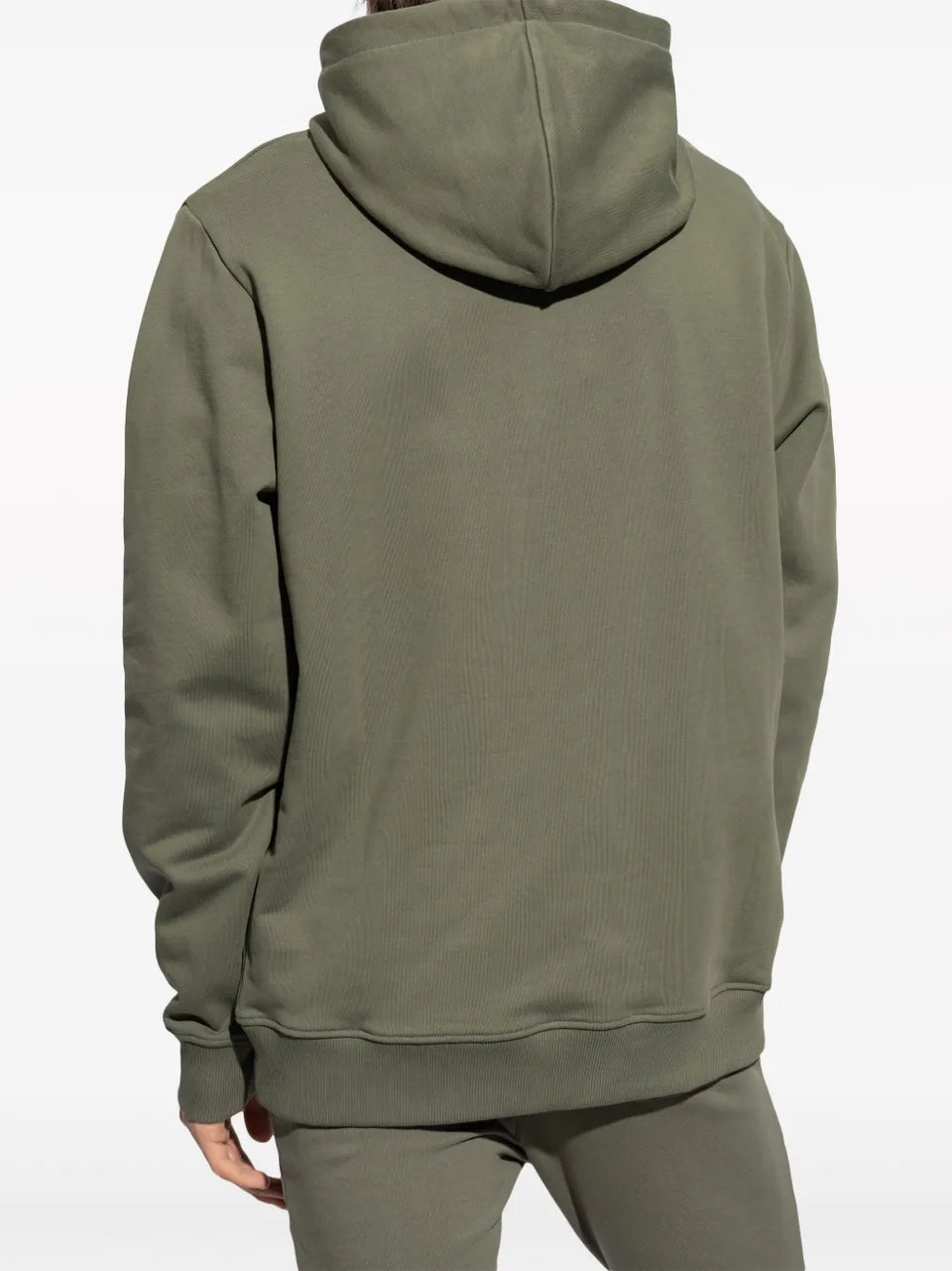 Logo Embroidered Drawstring Hoodie