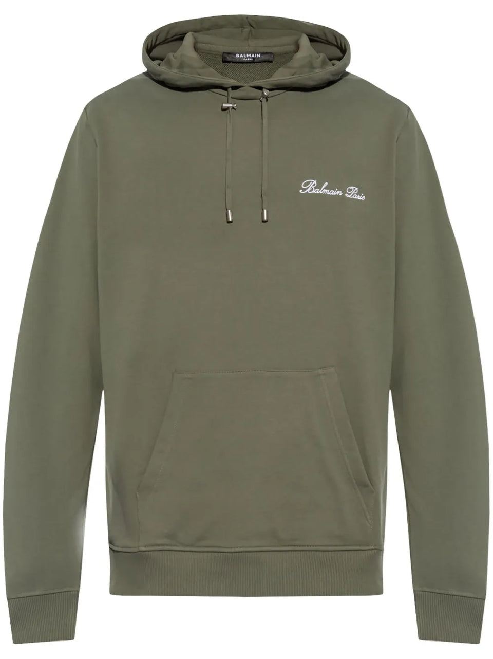 Logo Embroidered Drawstring Hoodie