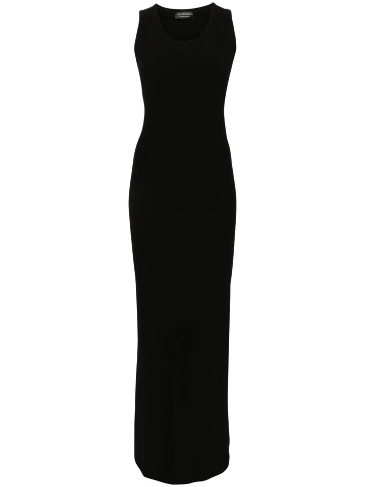 draped maxi dress