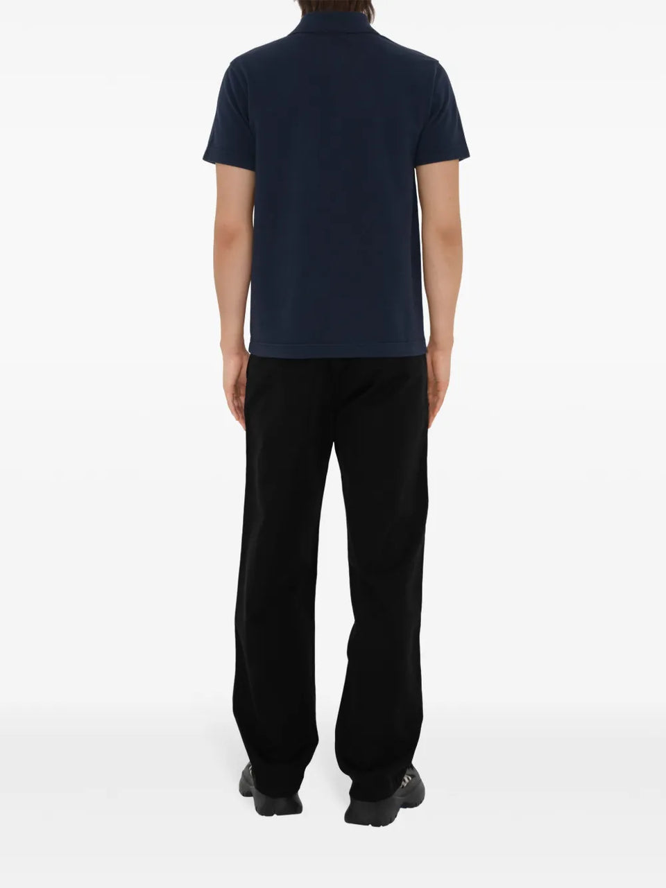 EDK-embroidered cotton polo shirt