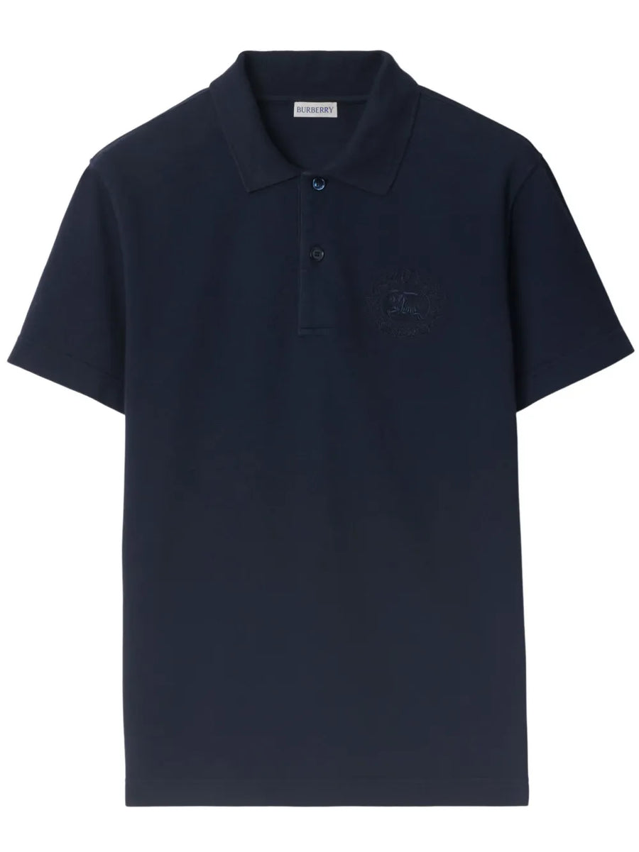EDK-embroidered cotton polo shirt