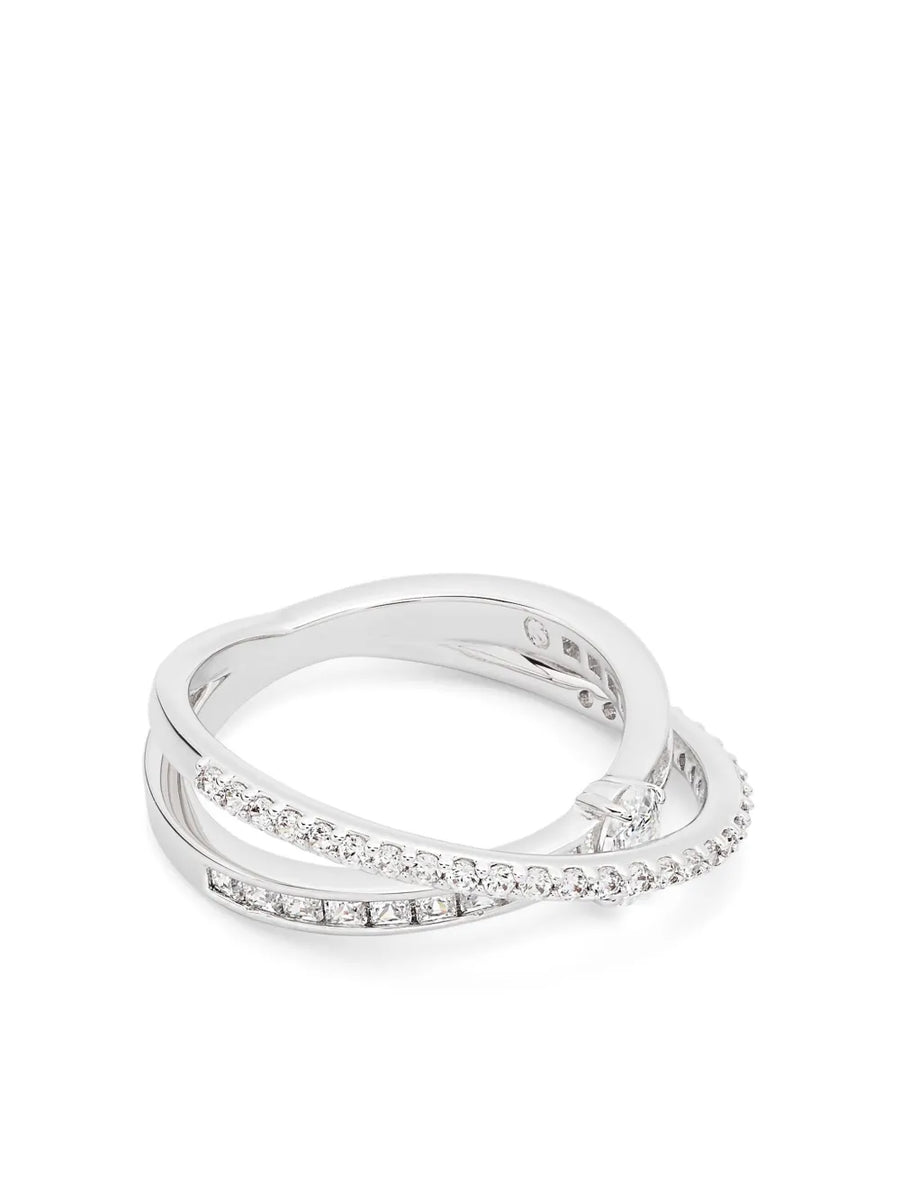 Hyperbola crystal-embellished ring