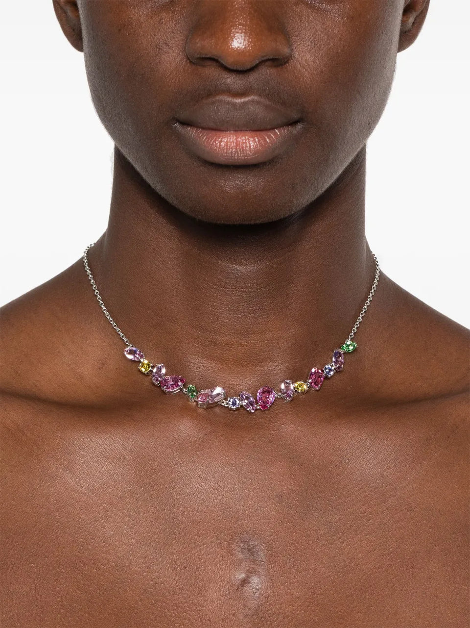 Gema mixed-cuts crystal necklace