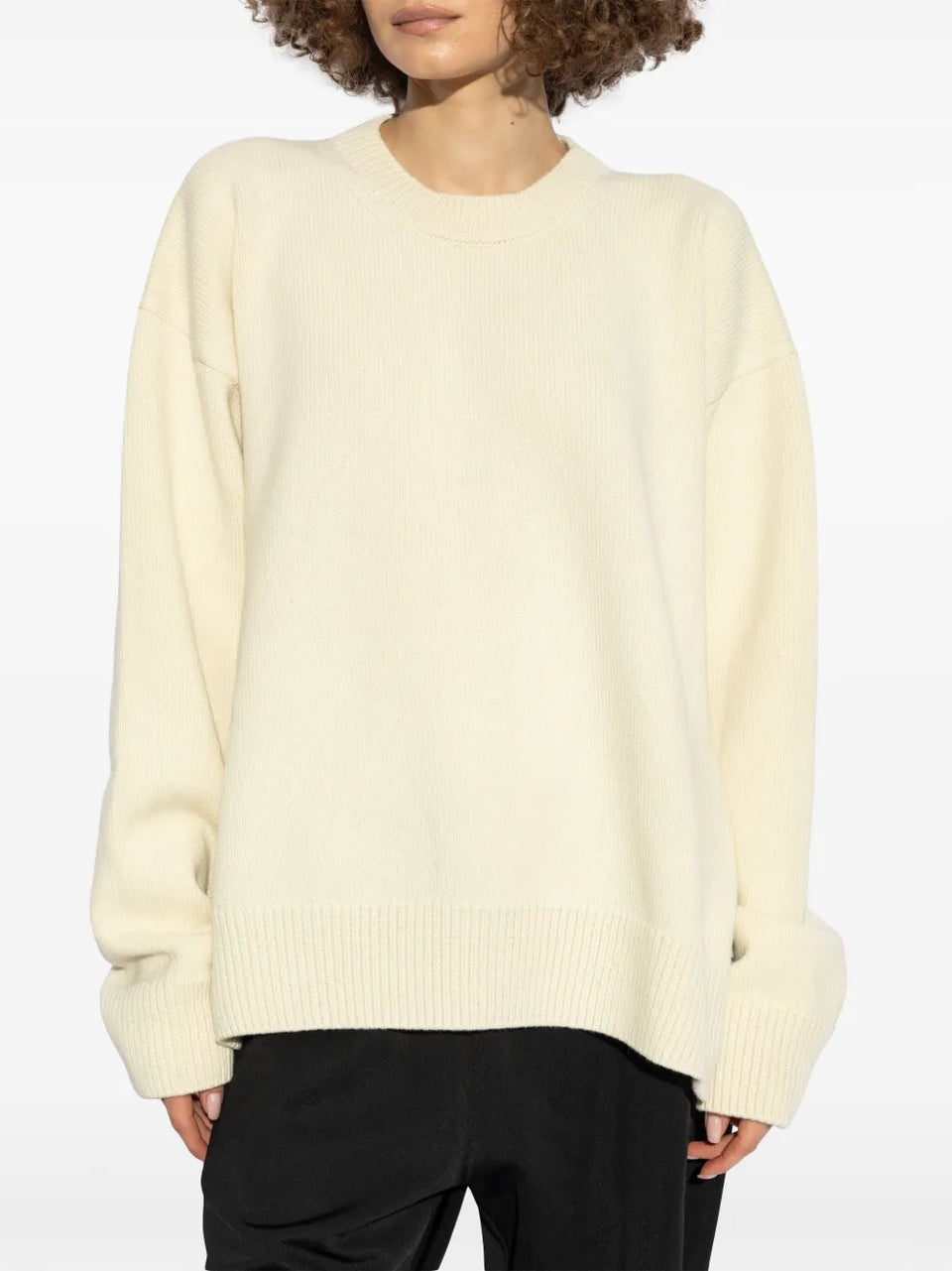 drop-shoulder crew-neck jumper