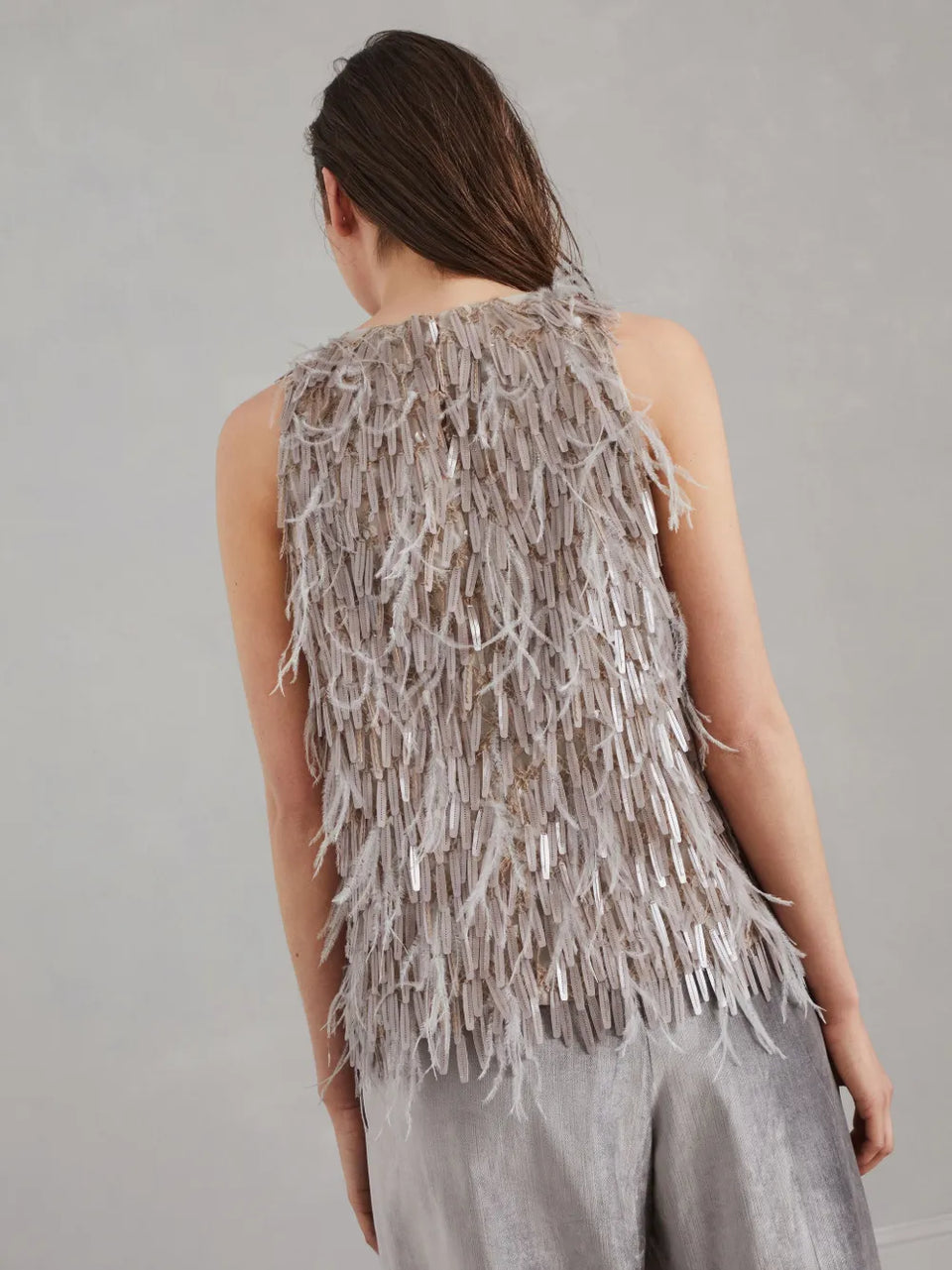 Dazzling embroidered top