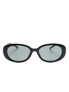 G-motif oval-frame sunglasses