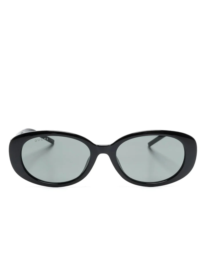 G-motif oval-frame sunglasses