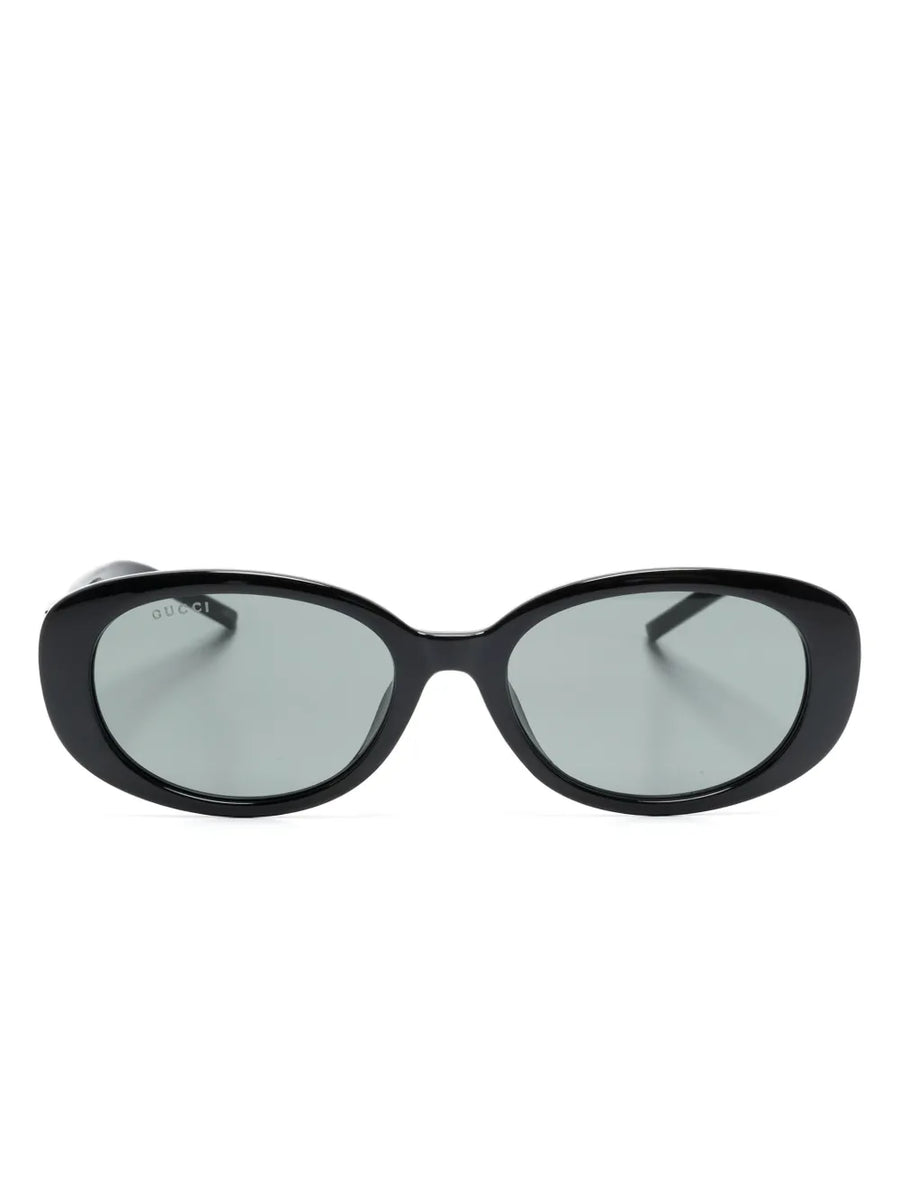 G-motif oval-frame sunglasses