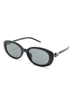G-motif oval-frame sunglasses