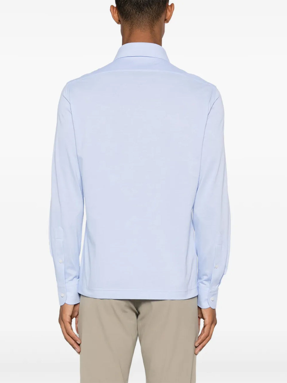 logo-tag polo shirt