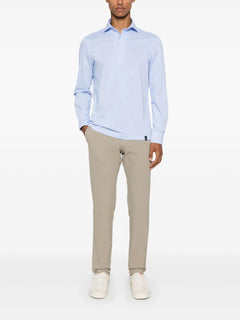 logo-tag polo shirt