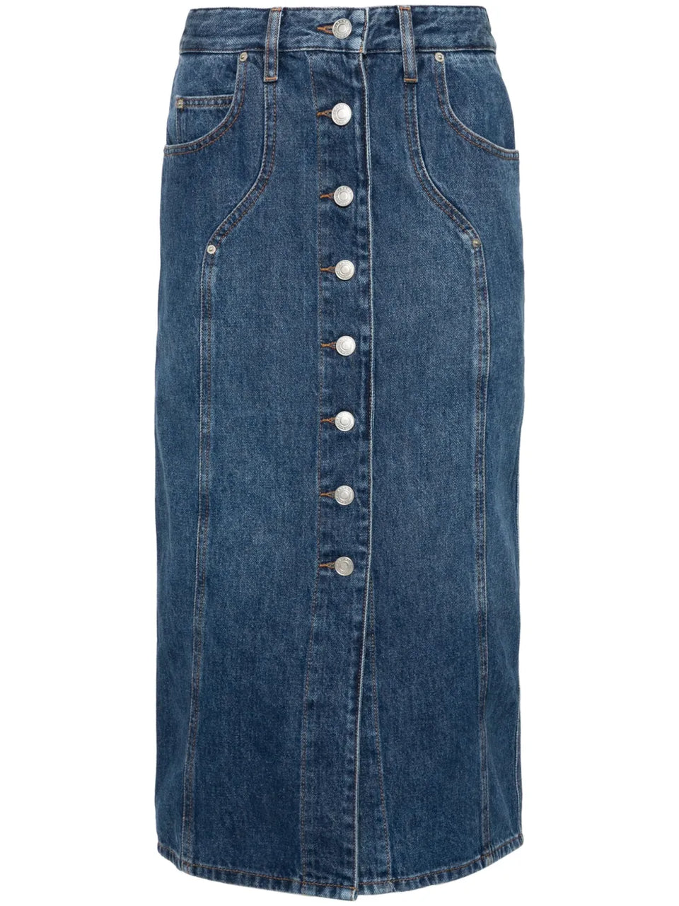 Vandy denim midi skirt