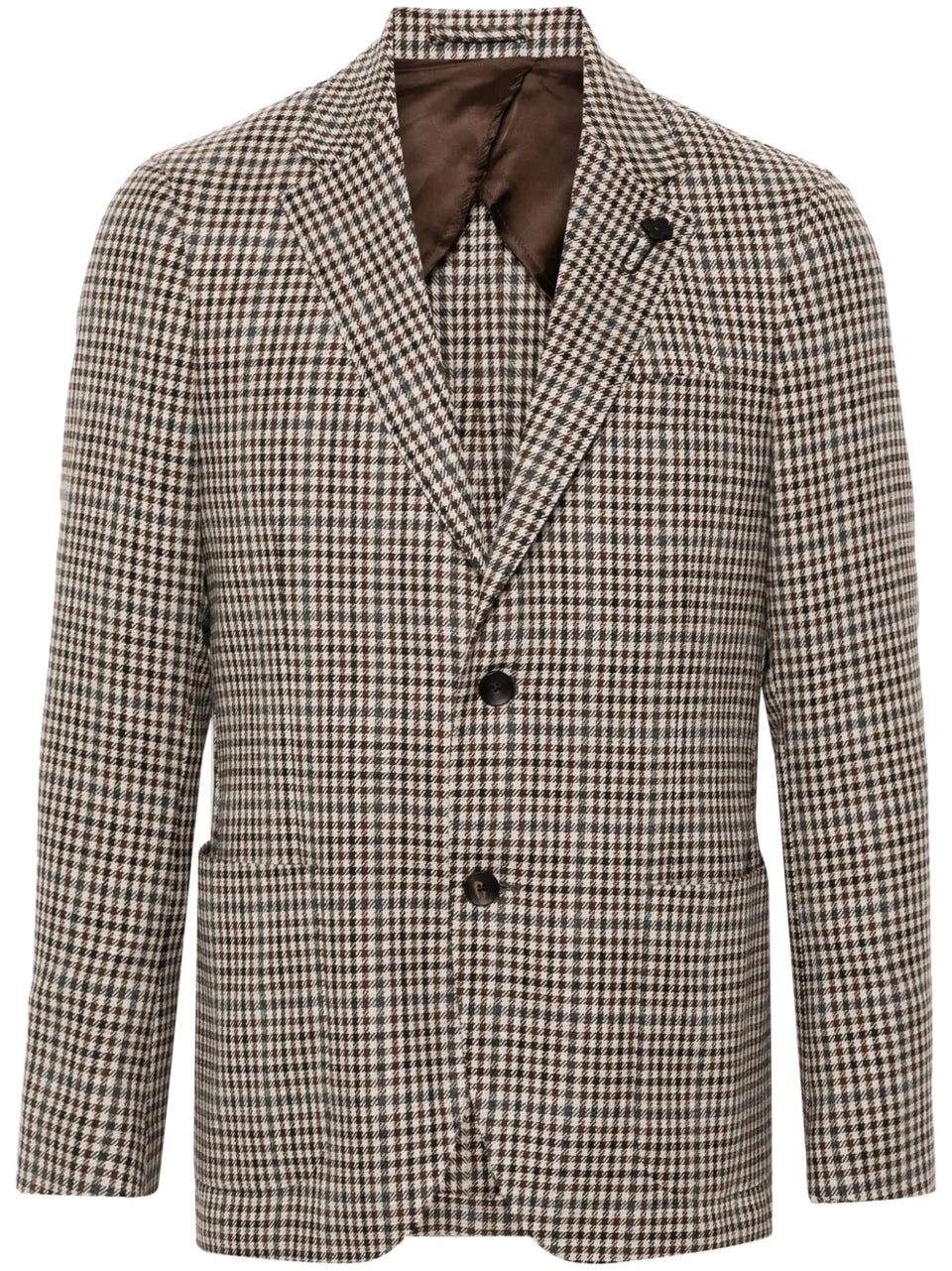brooch-detail blazer